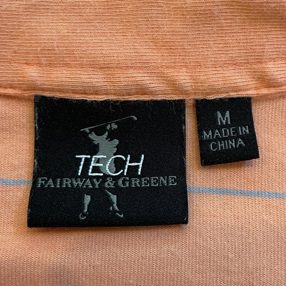 Orange and Blue Striped Golf Polo - Picture 2 of 2